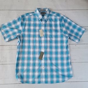 Daniel Cremieux Mens Blue Plad Signature Series Sh